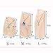 BOCAR 3PCS Natural Wood Drop Necklace Display Stand Organizer Holder for Necklace (MT-DZ)