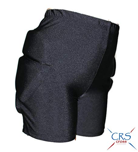 image for CRS Cross Padded Figure Skating Shorts - Youth Crash Butt Pads for Hip