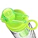 Water Infuser Bottle Leak Proof Flip-top Sport Water Bottle BPA-Free Tritan 25 Oz (Green)