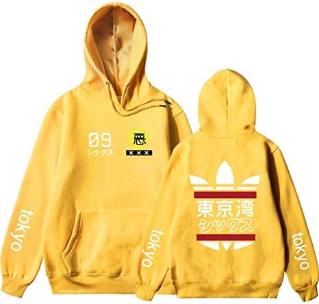 yellow streetwear hoodie