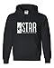 Small Black Adult Star Labs Sweatshirt Hoodie