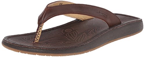 JSport by Jambu Women's Felicia Flip Flop, Cognac, 8.5 M US
