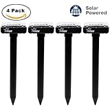 Toro Products Mole Repellent 4 pack Solar Powered for Lawn Garden Yard Outdoor Pest Control Rodent Repellent Ultrasonic Pest Repeller Gopher Repeller Vole Chaser Pest Deterrent