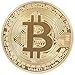 zcccom 10 Pcs Bitcoin Coin Deluxe Collector’s Set | Featuring The Limited Edition Original Commemorative Tokens Each Coin Comes w/ a Plastic Round Display Case (10 pcs Gold)