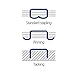 Peace Stapler with 2000 Staples, 2 Pack, Desk Metal Stapler, 25 Sheet Capacity, Standard Commercial Stapler, 100% Made in Korea, Blue Stapler