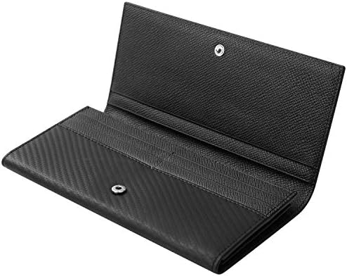 Handwork Secret 長財布 メンズ 本革 カーボンレザー 18枚カード収納 紳士 枚カード