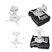 AMER Projector Mount - Universal Ceiling Bracket LCD DLP Tilt 360&deg; Swivel 30lbs (White)