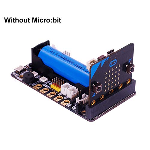 Yahboom Micro:bit Expansion Board BBC Multifunctional Development Driver Board Robot Accessories Compatible Building Blocks/Motors/Servo, Microbit Sensor GPIO(Without Micro:bit) (Super:bit)