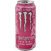Monster Energy Ultra Zero Sugar Energy Drinks 16 ounce cans (Ultra Rosa, 6 Cans)
