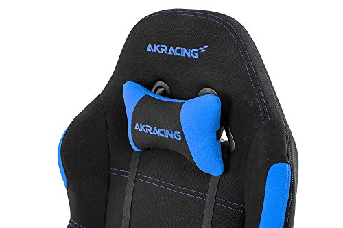 AKRacing Core Series EX-Wide Gaming Chair with Wide Seat, High and Wide Backrest, Recliner, Swivel, Tilt, Rocker and Seat Height Adjustment Mechanisms with 5/10 warranty - Black/Blue - Thumbnail 5