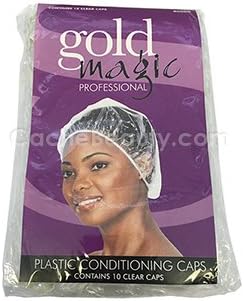 Gold Magic Plastic Conditioning Caps 10 Clear Caps