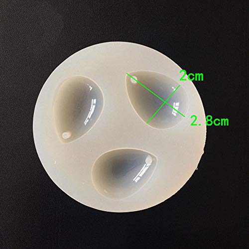 image for aliveGOT Gemstone Jewelry Silicone Mold with Hole for Polymer Clay Cra