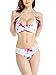 Zeroer Women Bikini Floral Printing Two Piece Bikini Swimsuit Bathing Suits