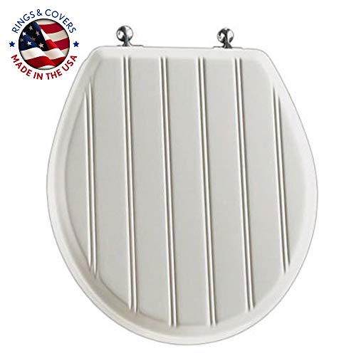 MAYFAIR 29CPA 000 Beadboard Toilet Seat with Chrome Hinges will Never