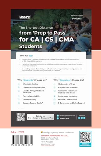 Taxmann's CRACKER for Company Law & Practice (Paper 2 | Company Law) – Covering past exam questions (topic-wise) & detailed answers | CS Executive | New Syllabus | June/Dec. 2025 Exams 1