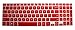 Translucent Red Ultra Thin Soft Silicone Gel Keyboard Protector Skin Cover for 15.6-Inch Asus VivoBook A551L K551LN N551LN N551JK S551LA S551LN S551X V551 V551LA V551LB R553L R553LN Transformer Book Flip TP500LA TP500LN series US Layout(if your 