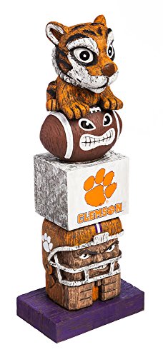 Evergreen NCAA Clemson Tigers Tiki Totem