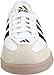 adidas Performance Men's Samba Millennium Indoor Soccer Cleat,White/Black/Gold,8 M US
