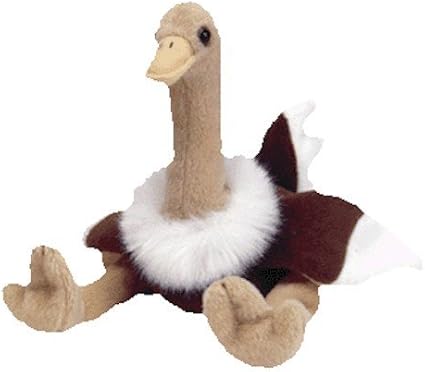 stretchy the ostrich beanie baby