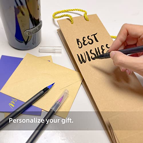 LotFancy Kraft Wine Bags 12 Pack, 4\