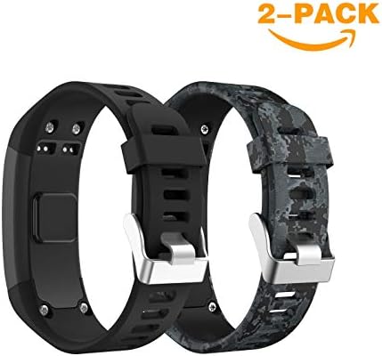 SUPORE Compatible Garmin Vivosmart HR Watch Band, Accessories Adjustable Soft Silicone Replacement Wrist Watch Strap Designed for Garmin Vivosmart HR Smart Watch (No Tracker, Replacement Band Only)