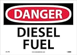 NMC D427PB OSHA Sign, "DANGER DIESEL