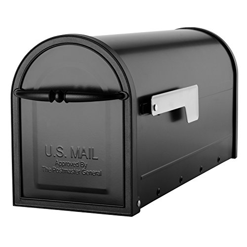 Cambridge Black Post Mount Mailbox - Image 5
