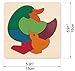 Hape George Luck Rainbow Duck Wood Puzzle (8 Piece)