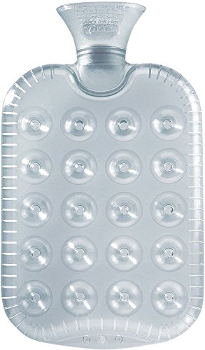 Fashy Clear Cushion Rubber Hot Water Bottle1.2L - Made in Germany