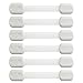 littlejian-6 Packs Child Safety Locks-Baby Lock for Child Proof Cabinet,Drawer,Refrigerator,Doors and Appliance-Easy to install-Uses 3M Adhesive with Adjustable Strap and Latch System