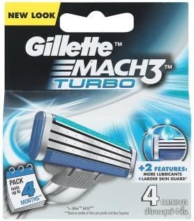 Gillette Mach 3 Turbo Blades 4pcs