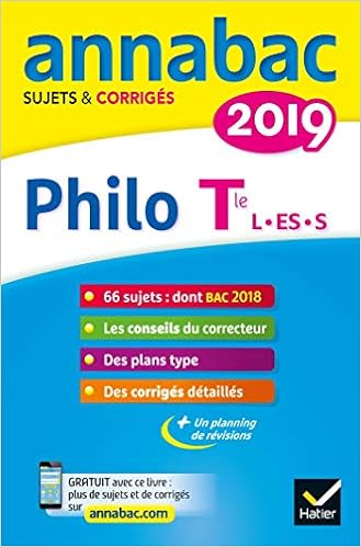 Amazon Fr Annales Annabac 2019 Philosophie Tle L Es S Sujets Et Corriges Du Bac Terminale Series Generales Cerqueira Sabrina Guimbail Didier Ronchewski Degorre Stephanie Livres