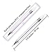 Elcoho 2 Pack Rhinestone Picker Dotting Pen with Storage Box and 2 Pieces Replacement Pen Head Acrylic Handle Nail Art DIY Decoration Tool