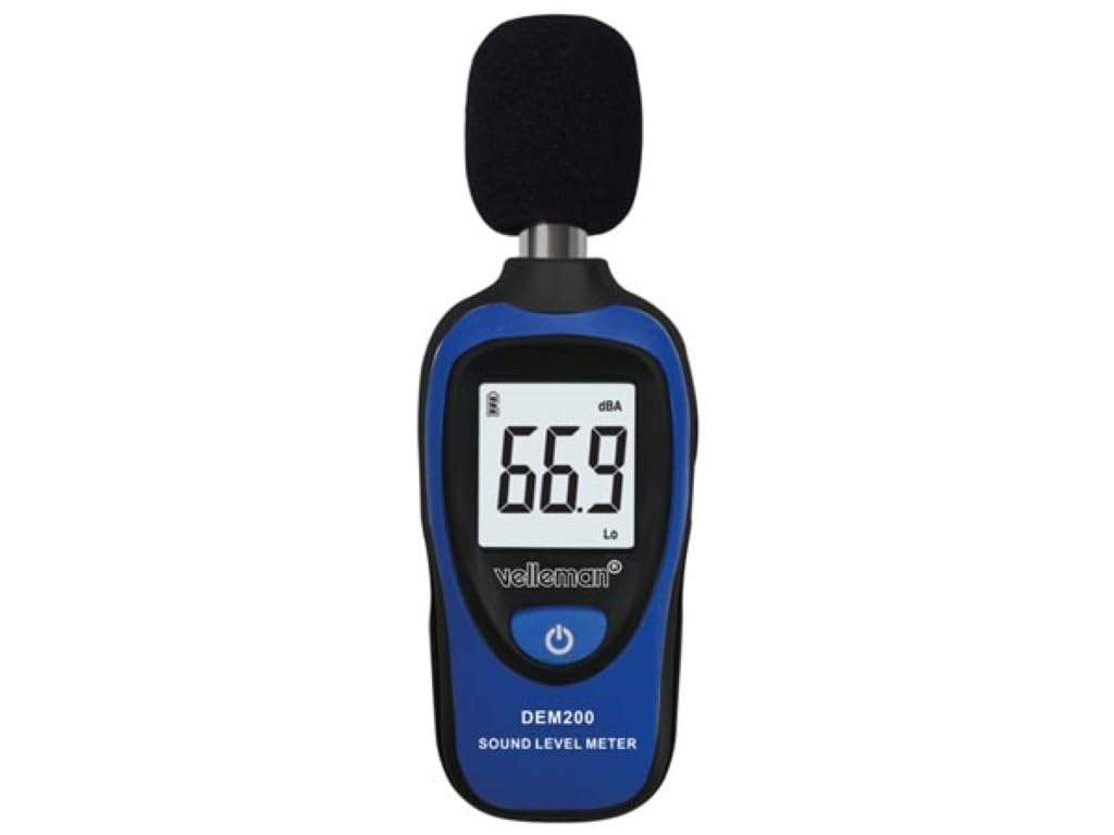 Velleman DEM200 Mini Digital Sound Level Meter, Multi-Colour