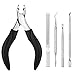 Ingrown Toenail Clippers Kit, Atmoko Double Sides Nail File, Cuticle Cutters, Ingrown Toenail File and Lifter, Cuticle Pusher Cutter, Nippers for Thick and Hard Nails, Paronychia, Onychomycosis