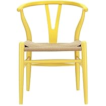 Poly and Bark Wegner Wishbone Style Chair, Yellow