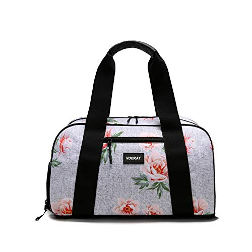 Vooray Burner Gym Duffel, Small Gym Bag with Shoe Pocket, 16" Compact