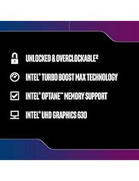 Procesador Intel Core i5-9600K de 6 núcleos hasta 4,6 GHz Turbo desbloqueado LGA1151 300 Series 95W