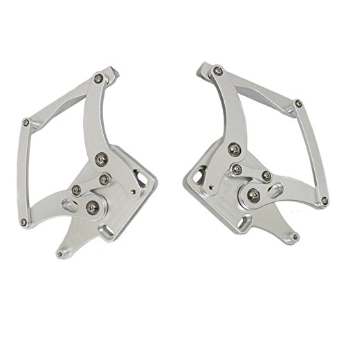 For 1964 1965 1966 FORD MUSTANG BILLET HOOD HINGES MACHINED ALUMINUM