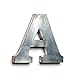 The Country House Collection Large Decorative Tin Letters - A