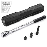 TACKLIFE 3/8" Drive Click Torque Wrench Set,With 1/2" & 1/4" Adapters And An Extension Bar (10-80 ft.- lb./13.6-108.5 Nm) - HTW1A