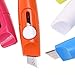 Cosmos Pack of 5 Mini Retractable Utility Knife Box Cutter Letter Opener, Random Color