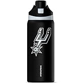 Hydrapeak x NBA Officially Licensed San Antonio Spurs Oasis 32 oz Water Bottle with Chug Lid Push Button, Stainless Steel Water Bottle No Straw, 32 oz Insulated Water Bottle