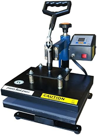 Powerpress Heat Press Swing Away Heat Press 9"x12" with Teflon Coated Sheet Sublimation &amp; Rhinestone Heat Press By Fancierstudio (9x12)
