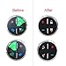Luckkyme AC Button Replacement Stickers Kit, 6PCS Adhesive AC Dash Button Fix Ruined Faded Auto AC Controls