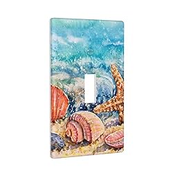 Seashells On Beach Wave Ocean Blue Decor Print