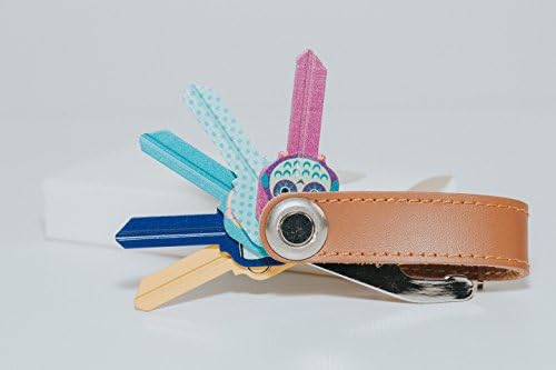Leather Key Organizing Holder By Vital Hot: Compact Keychain Clip, Multifunction Clasp For Keys And Tools With Secure Locking,Quality Minimalist Keyring With Stylish Design (Brown)