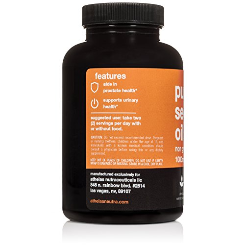Pumpkin Seed Extract Capsules 1000mg NonGMO Premium Cold Pressed Prostate and Urinary Tract