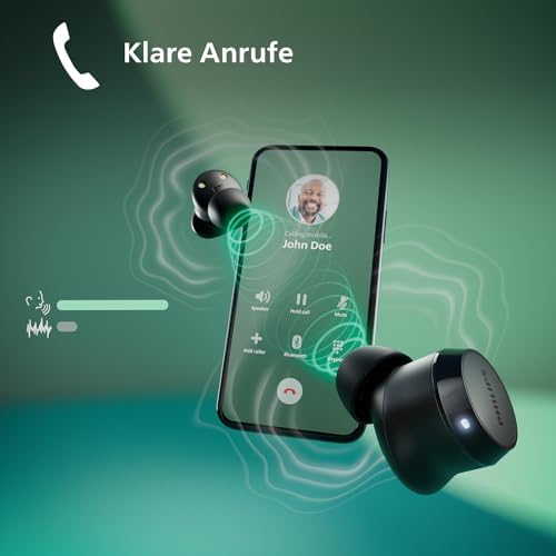 TAT1209WT True Wireless In Ear Bluetooth Headphones - Small Buds. Great Value Natural Sound. Dynamic bass, Pocket-Sized Charging case, Clear Calls - White