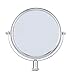 ZOMEI 6 inches Glass Double-Sided Round Shape Makeup Mirror with Adapter for LED Ring Light, Portable for Selfie, Portrait, Makeup and Other Beauty Treatments